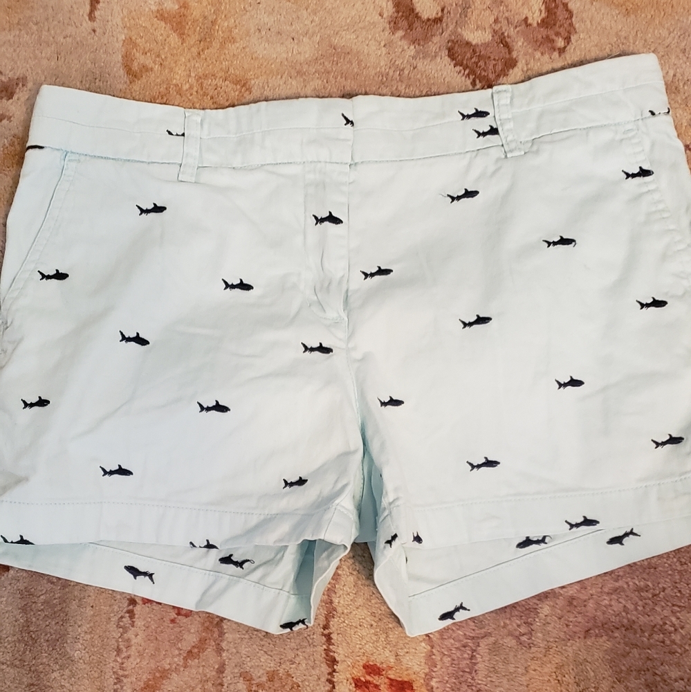 British Khaki shorts with sharks